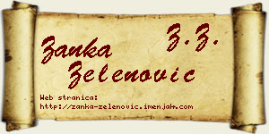 Žanka Zelenović vizit kartica